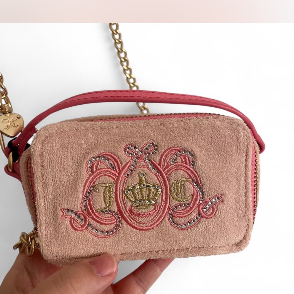 NWT Juicy Couture Pink Diamond Lovers Club Mini Pouch